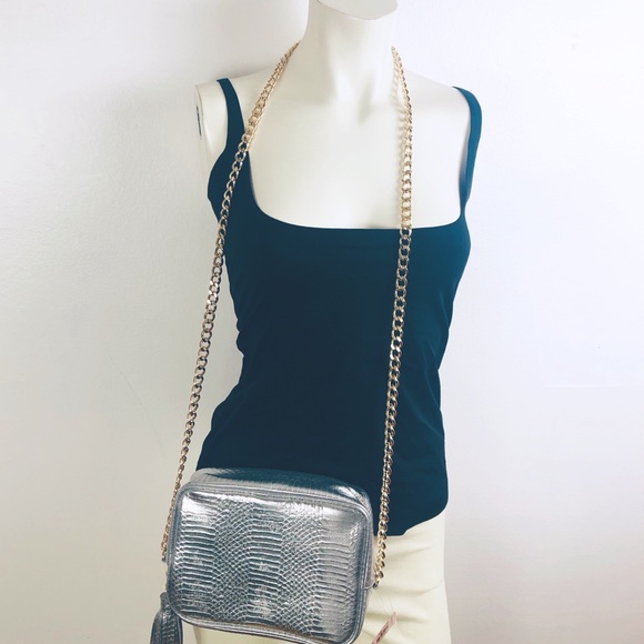 Victoria's Secret Handbags - NWT Victorias Secret | Silver Crossbody Bag